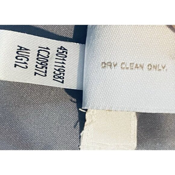 Chicos Blazer Womens Large Gold Metallic Tweed Zippered Pockets Work Career - Picture 6 of 6